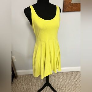 Sparkle and Fade Neon Yellow Dress Size M